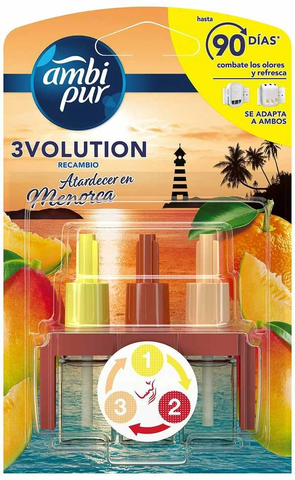 Ambi Pur 3Volution Menorca papildymas su trimis kvapais