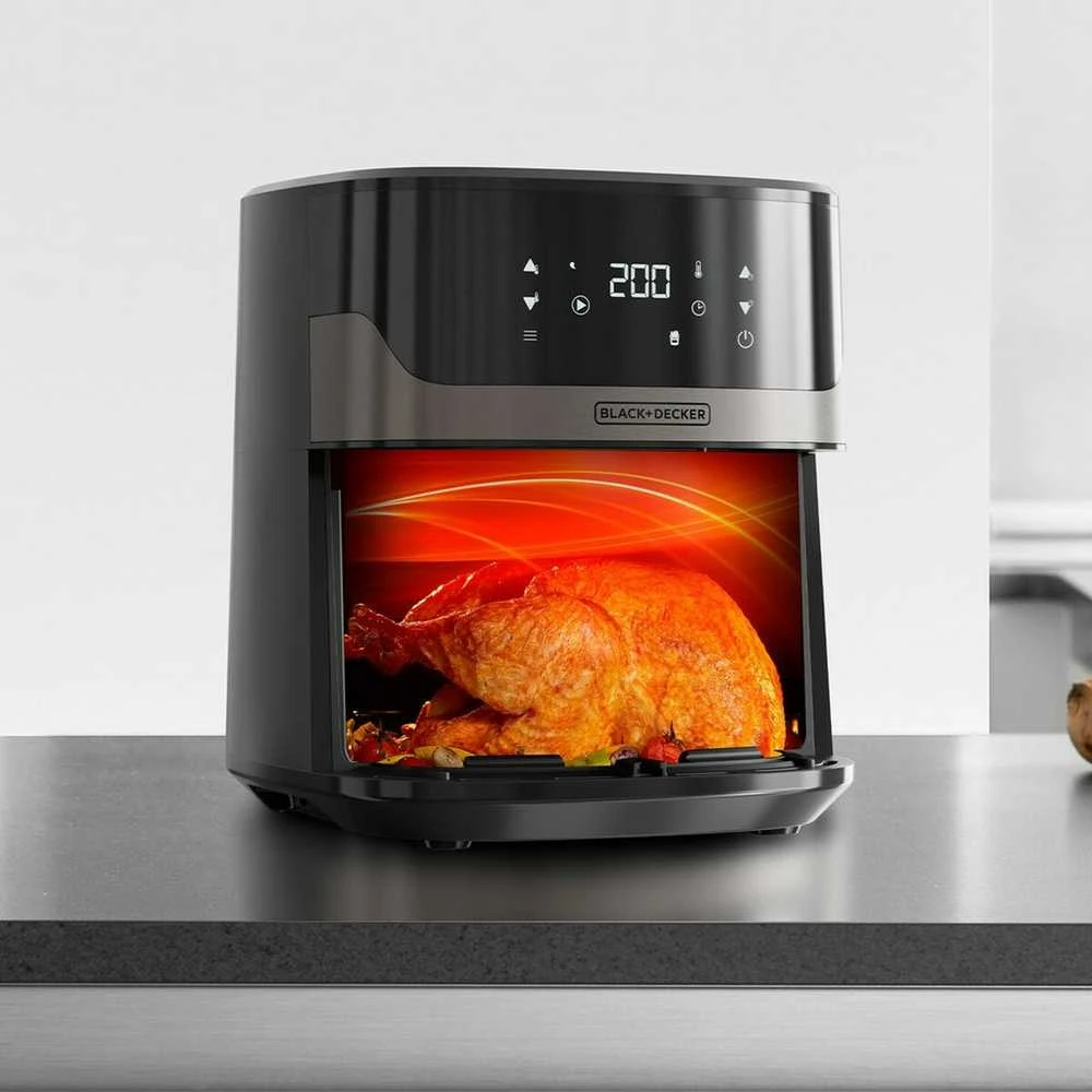 Black & Decker Juodas & Decker Karšto oro gruzdintuvė - Juodas & Decker BXAF6500E