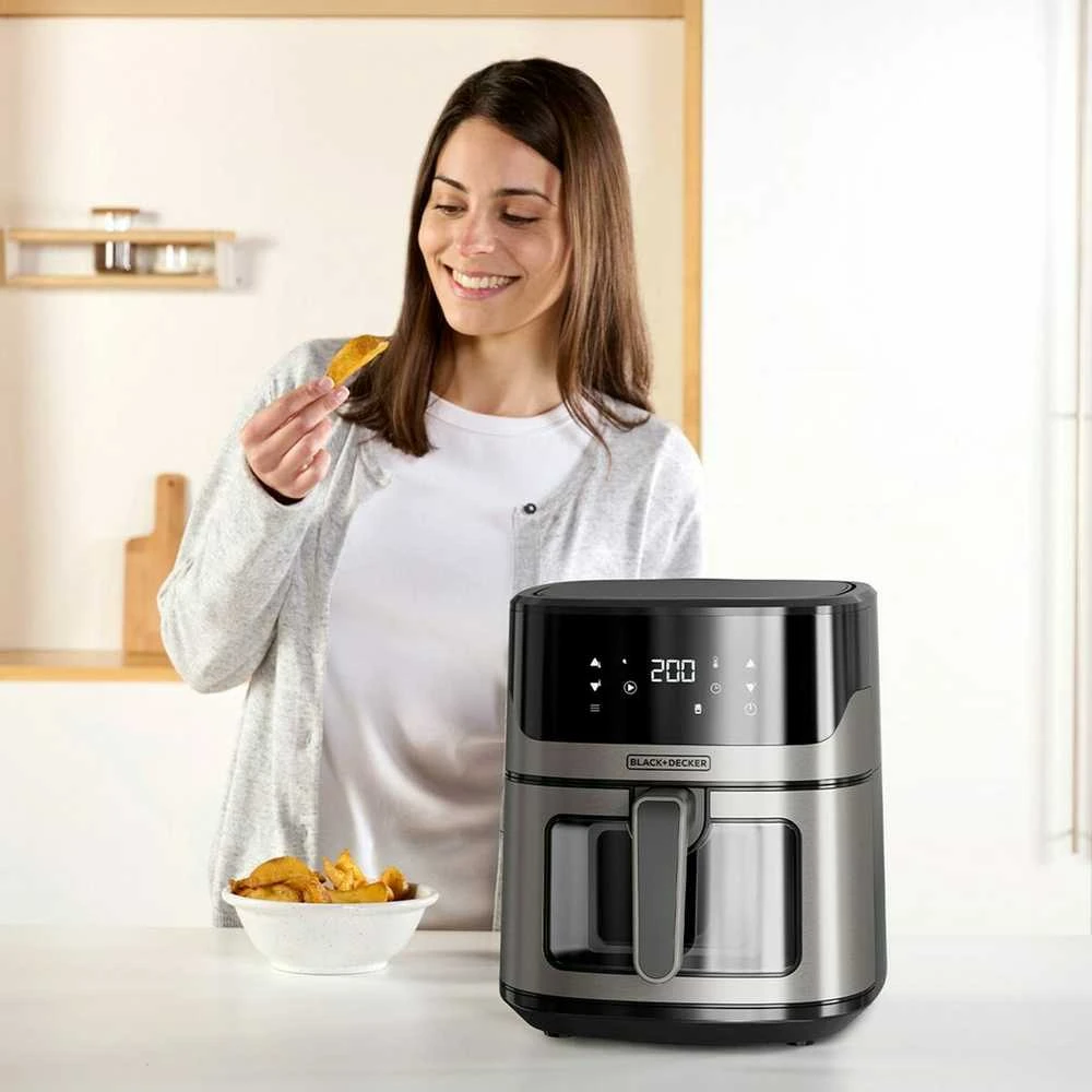 Black & Decker Juodas & Decker Karšto oro gruzdintuvė - Juodas & Decker BXAF6500E