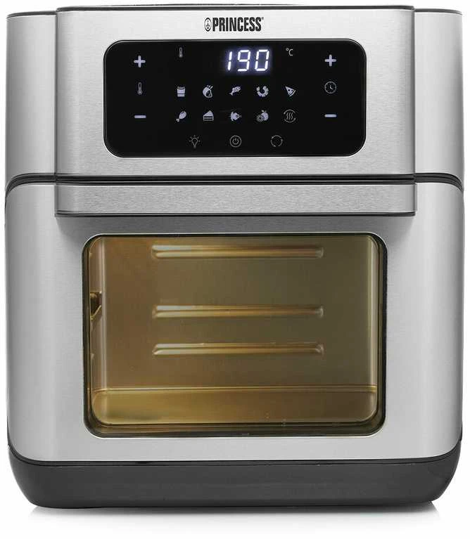 Gruzdintuvė Princess Princesė | Aerofryer Orkaitė | 182065 | Galia 1500 W | Talpa 10 L | Juodas/Nerūdijantis plienas