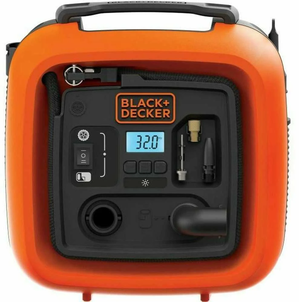 Black & Decker Juodas & Decker kompresorius Juodas+DECKER ASI400-XJ Automotive 12V