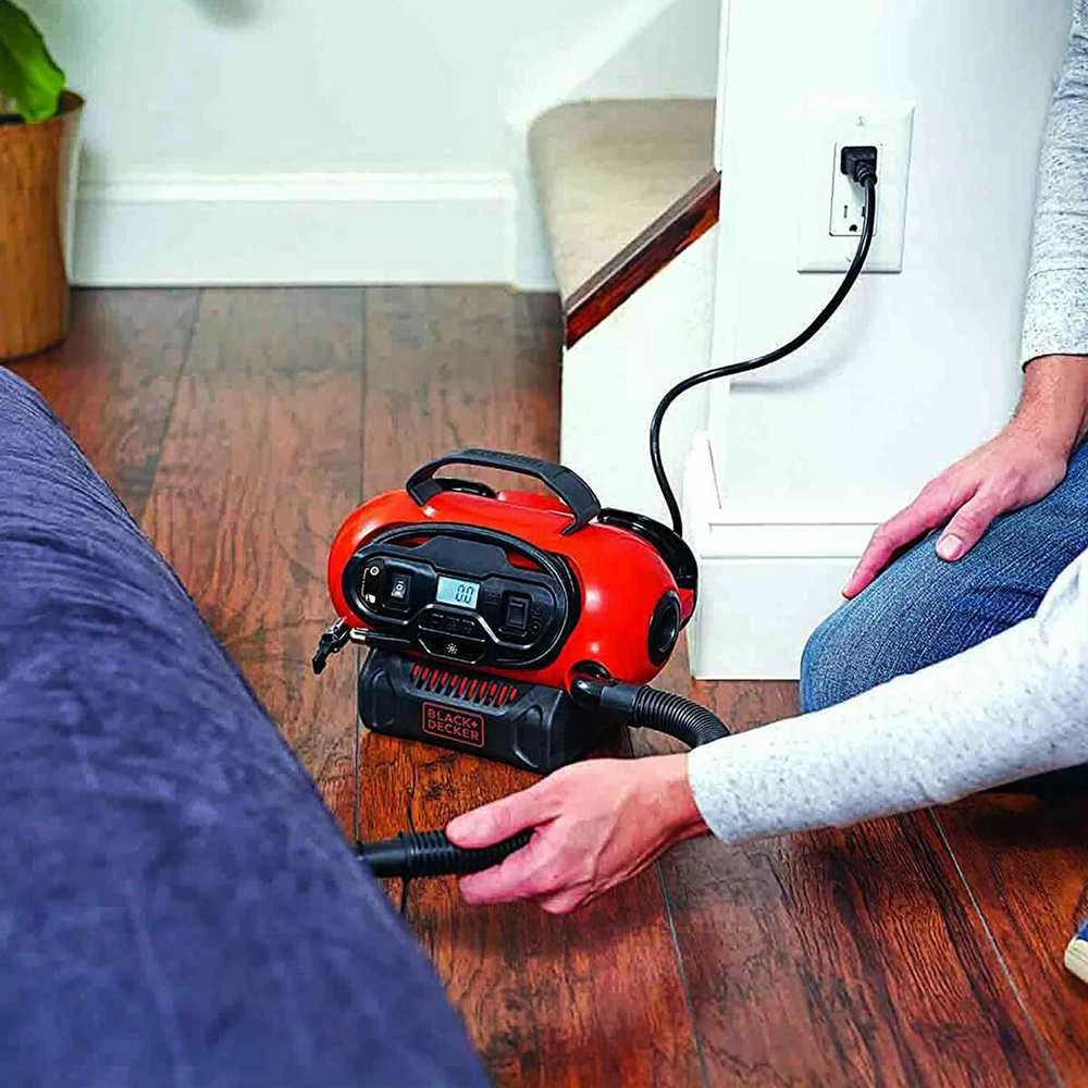 Black & Decker Oro kompresorius Juodas & Decker - BDCINF18N-QS | 12V/230V