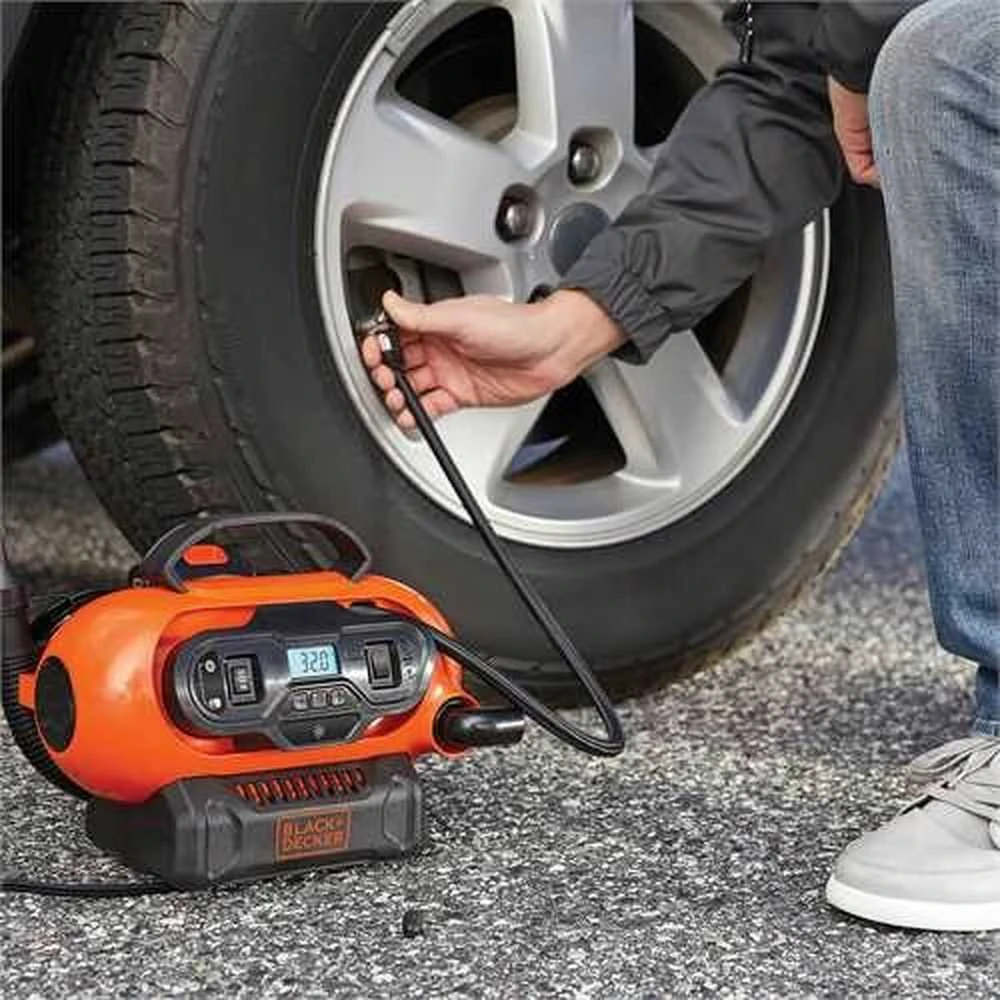 Black & Decker Oro kompresorius Juodas & Decker - BDCINF18N-QS | 12V/230V