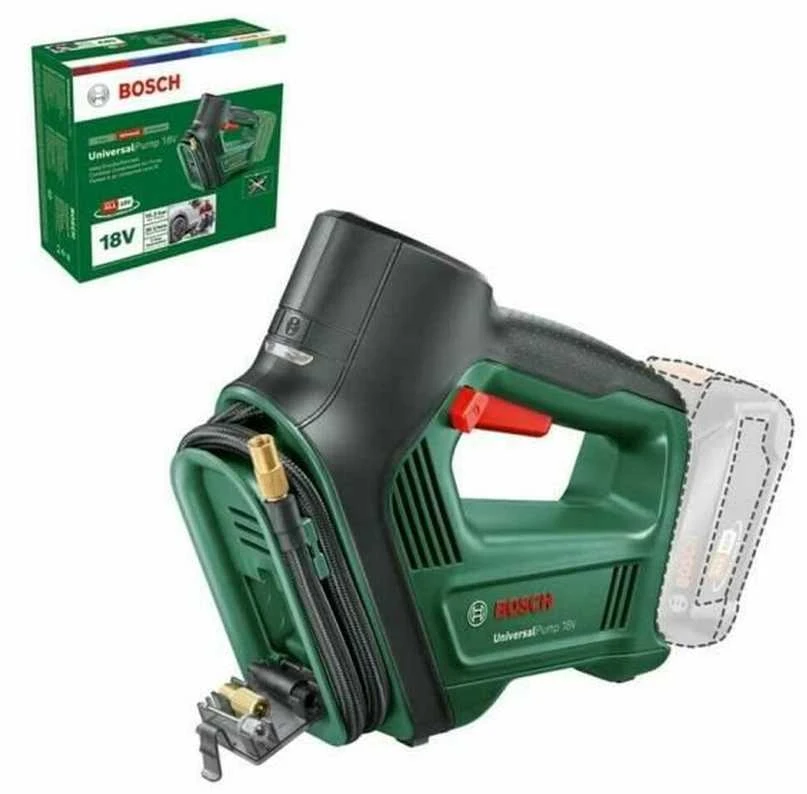 Akumuliatorinis oro pompa Bosch UniversalPump 18V be akumuliatoriaus ir kroviklio