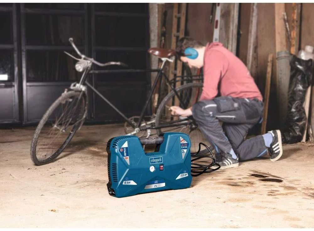 Mobilus kompresorius AIR CASE be alyvos, Scheppach
