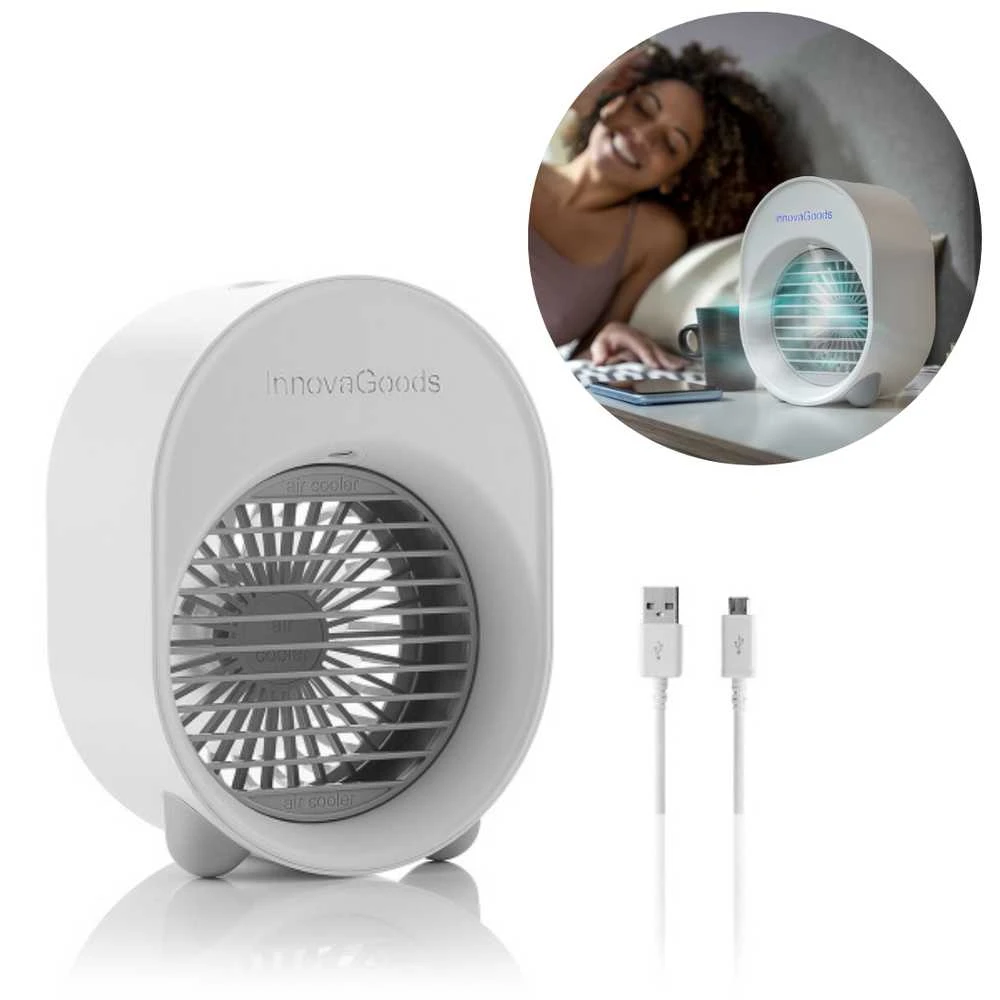 Ventiliatorius Mažas ultragarsinis oro aušintuvas-drėkintuvas su LED Koolizer InnovaGoods