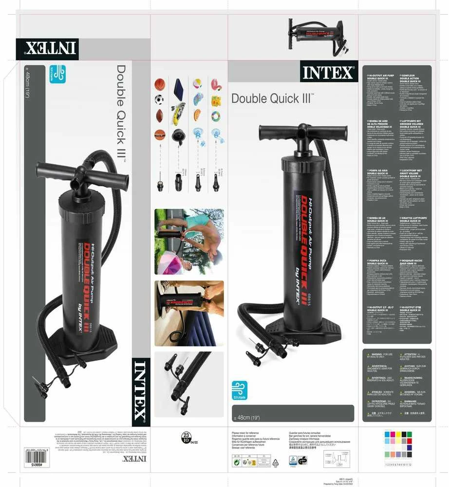 Intex rankinė pompa Double Quick III #68615