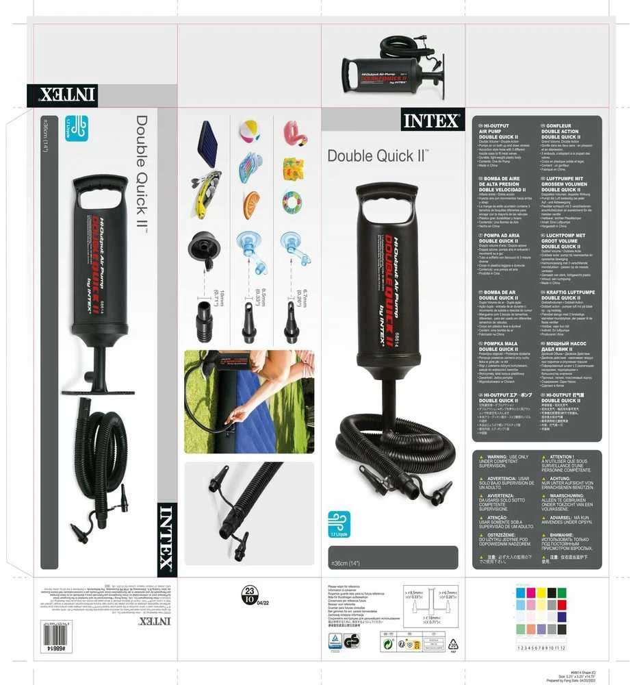 Intex raninė pompa 36CM 68614