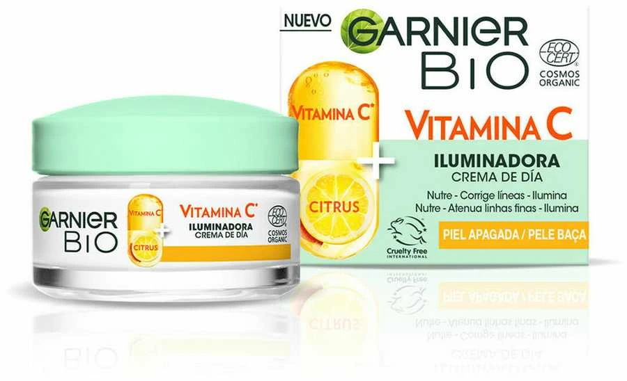 dieninis veido kremas su vit C "Garnier Bio Vitamin C Illuminating Day Kreminis" 50ml