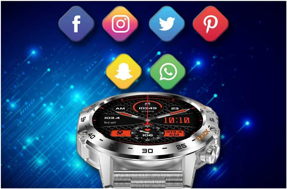 Pacific Dirželis gumowy do smartwatch 20mm - oranžinė/r.auksinis