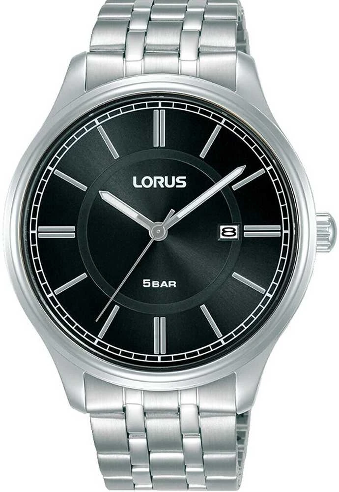 Pacific Guminė laikrodžio apyrankė U27 - tamsiai pilka/rožinis auksas - 22mm
