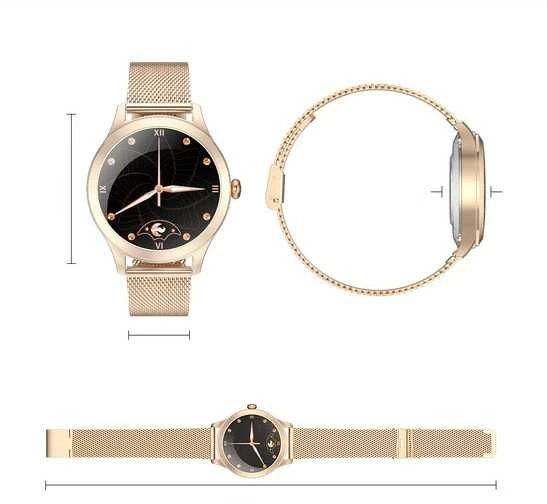 Pacific U27 rubber watch strap - violetinė/auksinis - 22mm