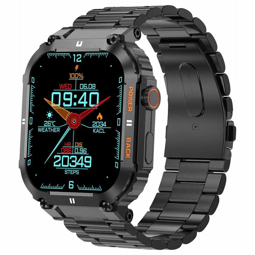 Odinis laikrodžio dirželis „Pacific W57“ – juodas – 12 mm