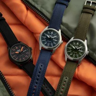 Pacific W80 ruda/juodas 20mm leather watch strap
