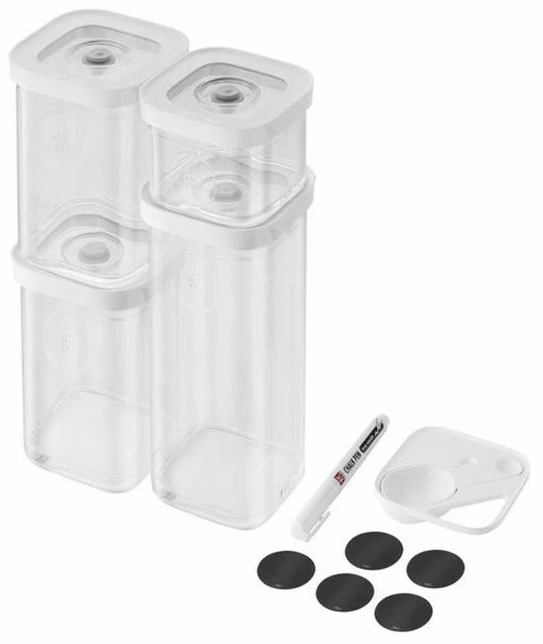ZWILLING 1025971 Rectangular Container 2.445 L Transparent, Baltas 6 pc(s)