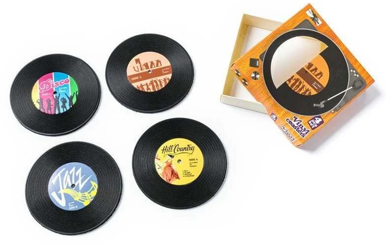 Padėkliukų rinkinys, 4 vnt., VINILAS RETRO