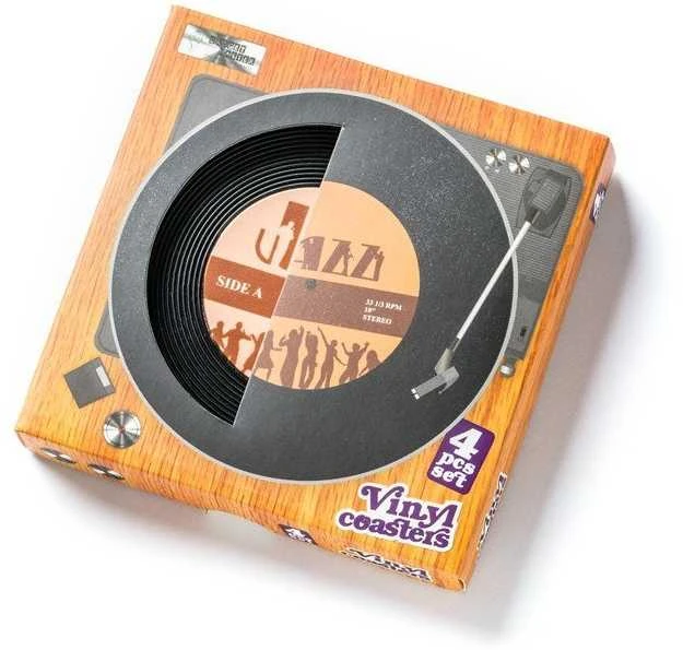 Padėkliukų rinkinys, 4 vnt., VINILAS RETRO
