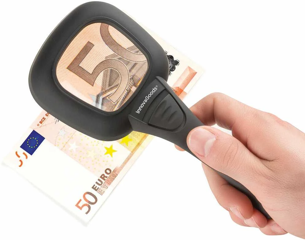 Padidinamasis stiklas su LED šviesa ir ultravioletiniais spinduliais Magiolet InnovaGoods