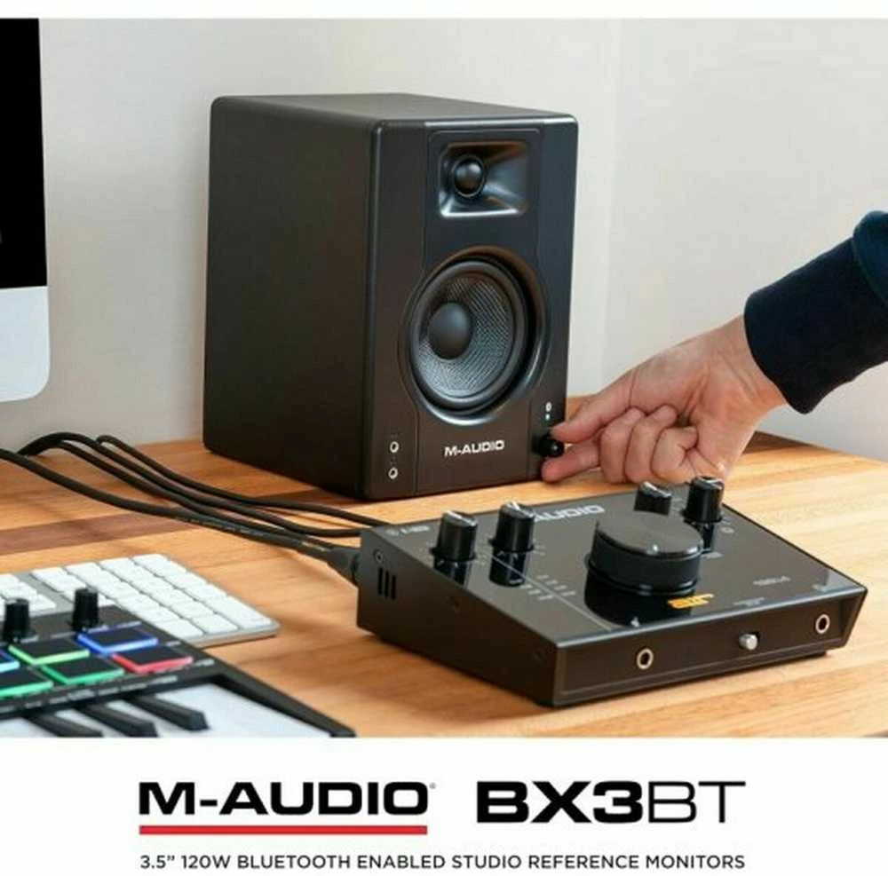 M-AUDIO BX3 BT 2x garsiakalbis Juodas Wired + Bluetooth 50 W