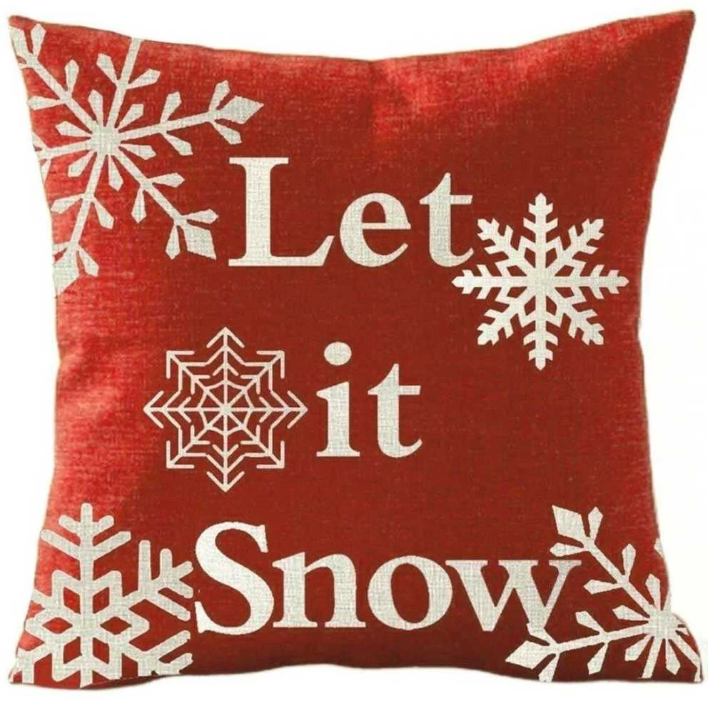 Aptel Pagalvės užvalkalas Let It Snow, 44x44 cm, veliūras