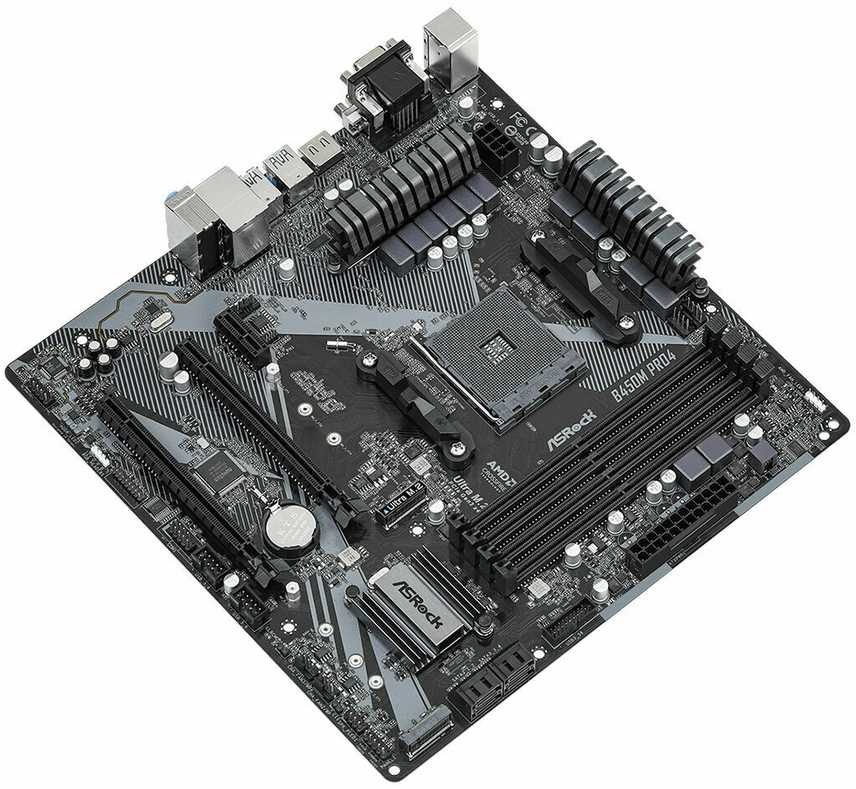 Pagrindinė plokštė ASROCK B450M Pro4