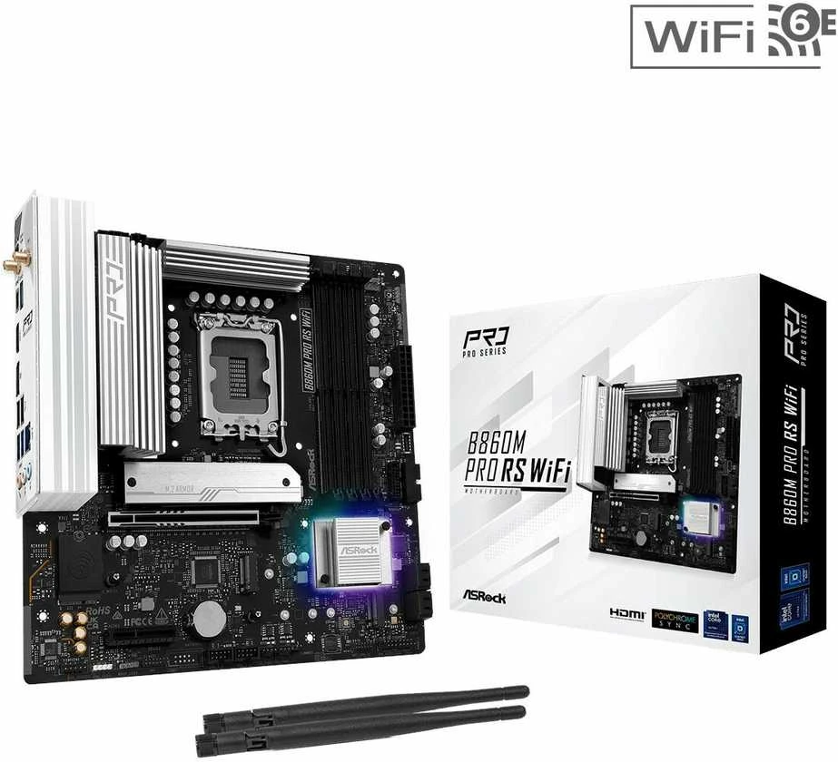 ASRock B860M Pro RS WiFi pagrindinė plokštė