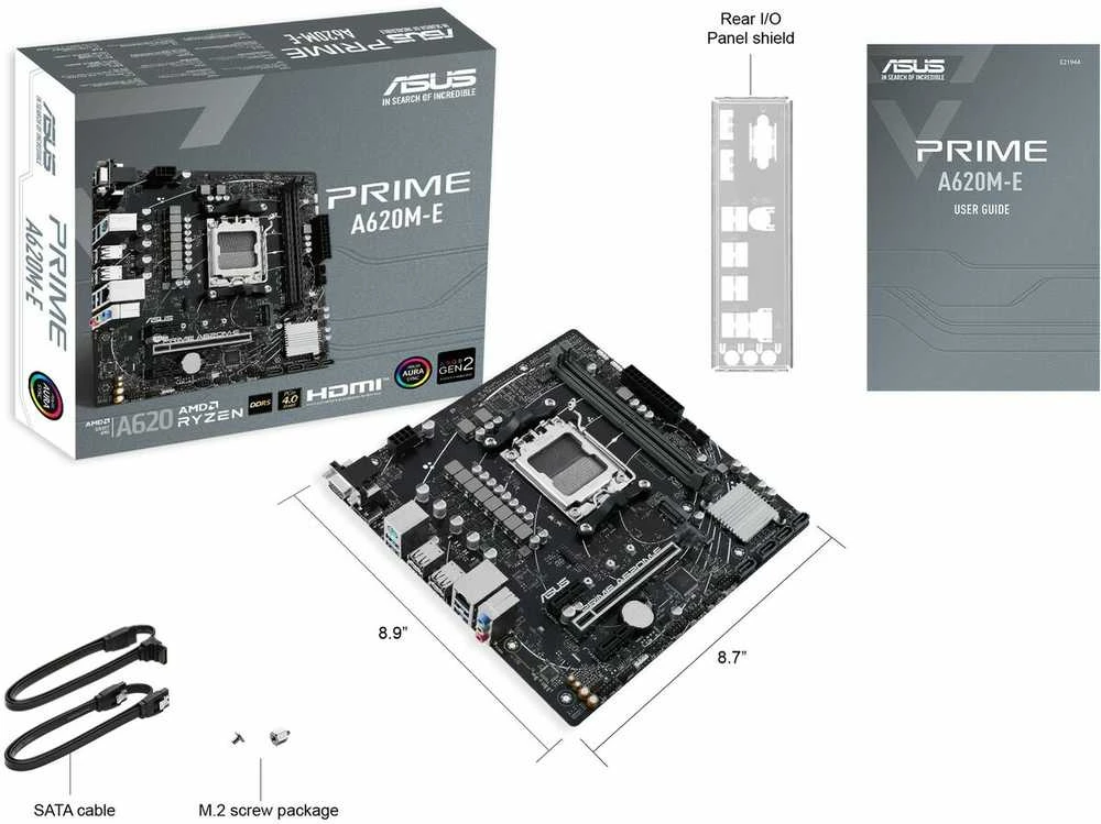 Pagrindinė plokštė AM5 ASUS Prime A620M-E-CSM mATX