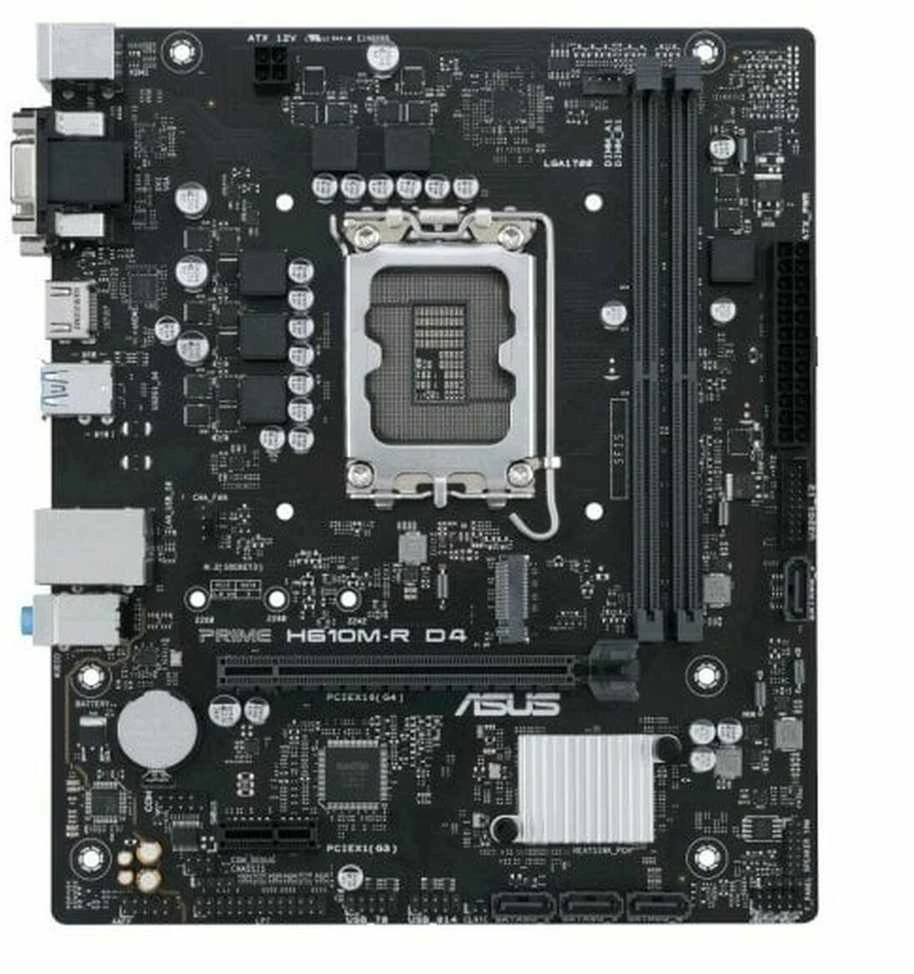 Asus | PRIME H610M-R-SI | Procesorių šeima Intel | Procesoriaus lizdas LGA1700 | DDR5 | SATA jungčių skaičius 4