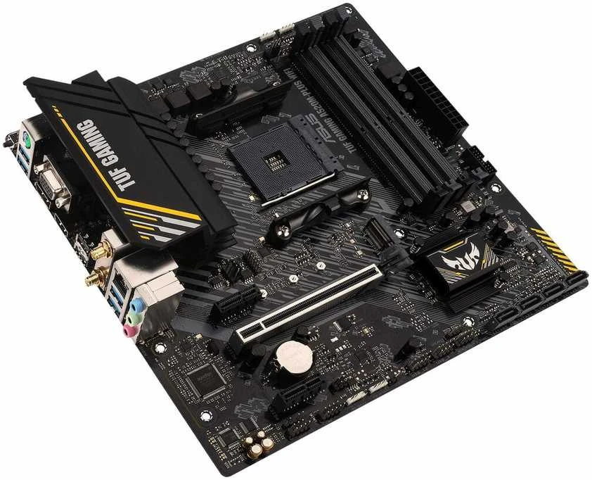 Pagrindinė plokštė Asus | TUF GAMING A520M-PLUS | Procesorių šeima AMD | Procesoriaus lizdas AM4 | DDR4 | Atminties lizdai 4 | Palaikomos standžiojo disko sąsajos SATA, M.2 | SATA jungčių skaičius 4 | Lustų rinkinys AMD A520 | Mikro ATX