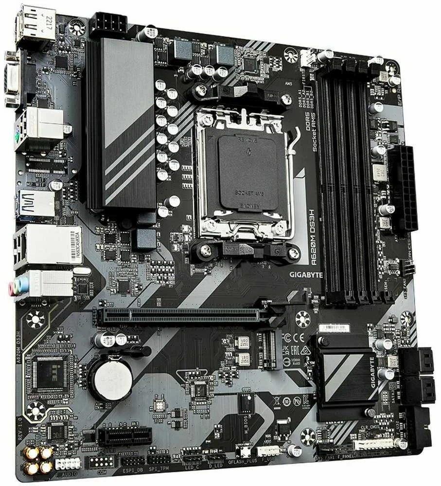 GIGABYTE A620M DS3H AM5 2xDDR5 4xSATA 1xM.2