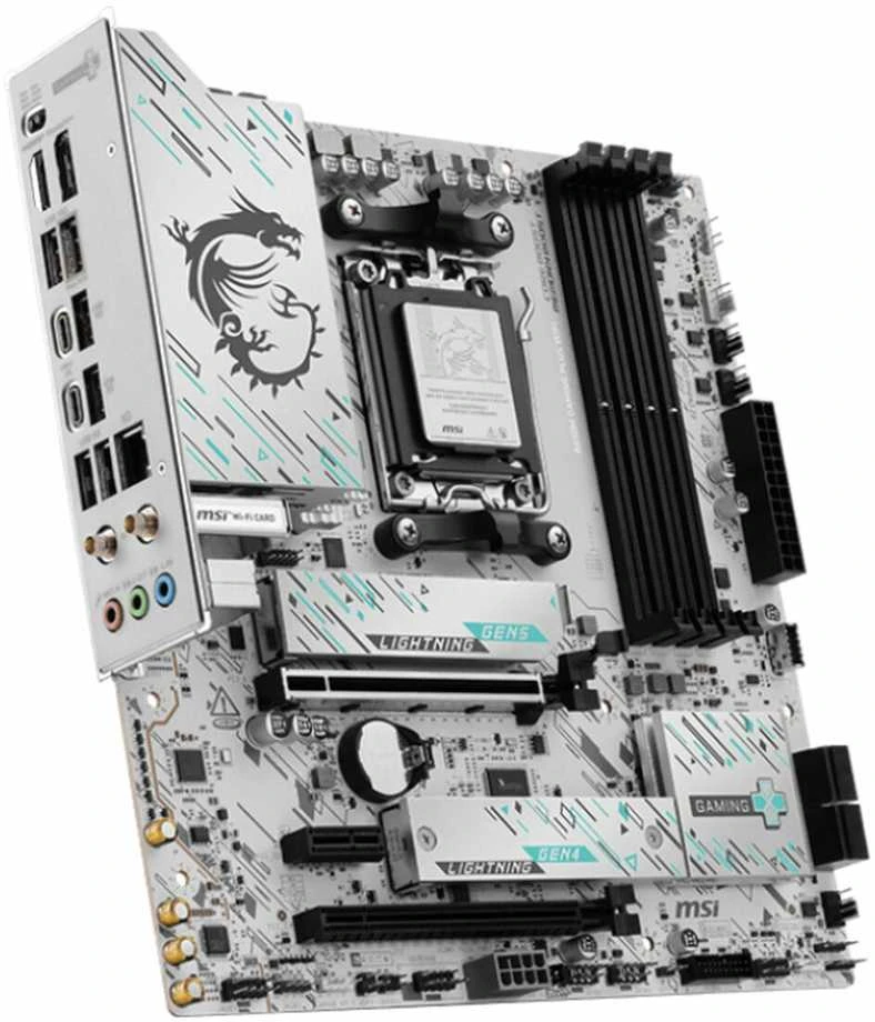 Pagrindinė plokštė MSI B850M GAMING PLUS WIFI6E | Procesorių šeima AMD | Procesoriaus lizdas AM5 | Palaikomos standžiojo disko sąsajos SATA, M.2 | SATA jungčių skaičius 4
