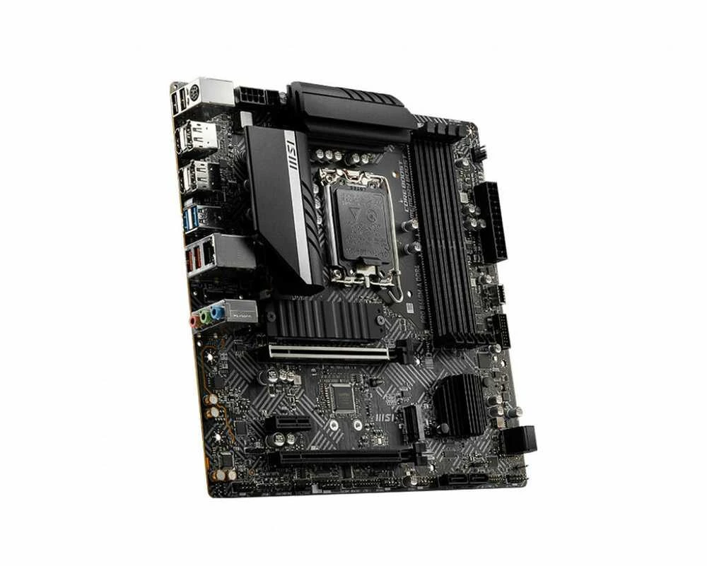 Pagrindinė plokštė MSI PRO H610M-G DDR4/LGA1700/MicroATX/Atminties lizdai 2/1xPCI-Express 3.0 1x/1xPCI-Express 4.0 16x/1xM.2/1x15pin D-sub/1xHDMI/1xDisplayPort/2xAudio-In/1xAudio-Out/4xUSB 2.0/2xUSB 3.2/1xPS/2/1xRJ45
