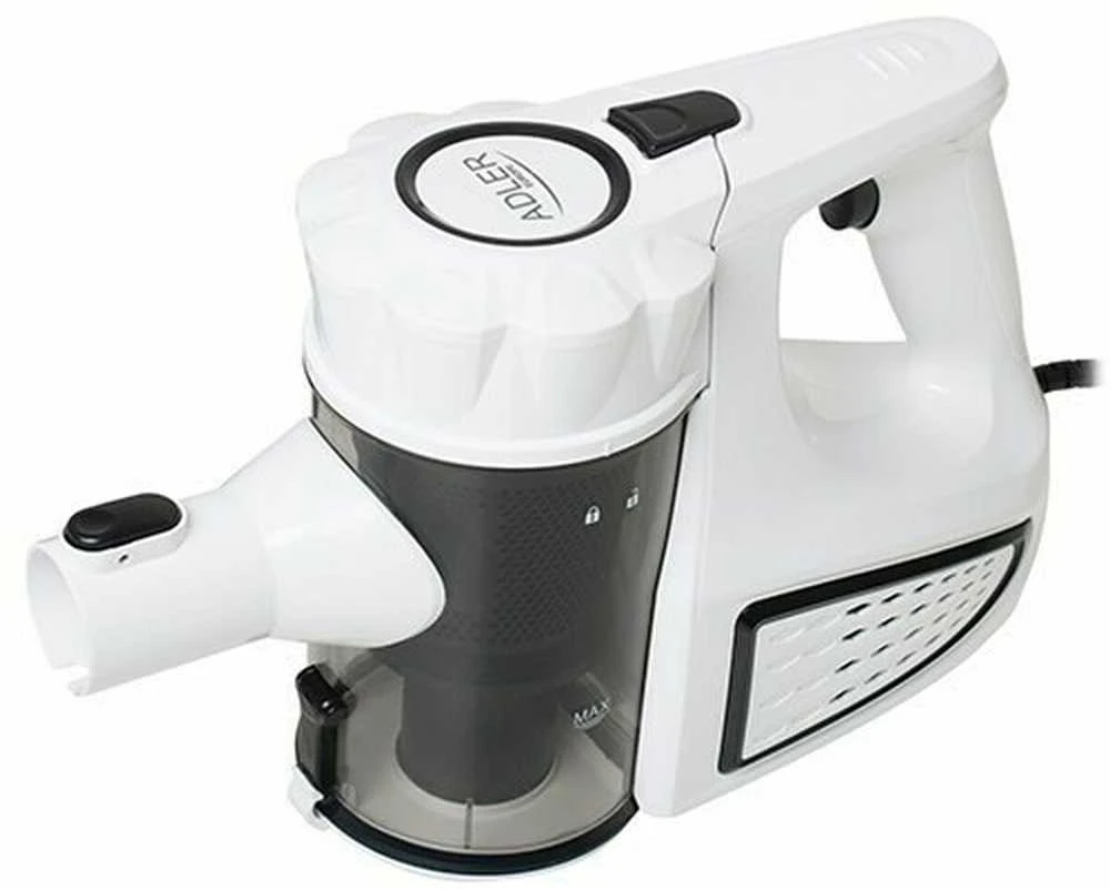Adler dulkių siurblys | AD 7036 | Virvelinis veikiantis | Rankinis | 800 W | 220-240 V | Veikimo spindulys 6 m | Baltas | Garantija 24 mėn.
