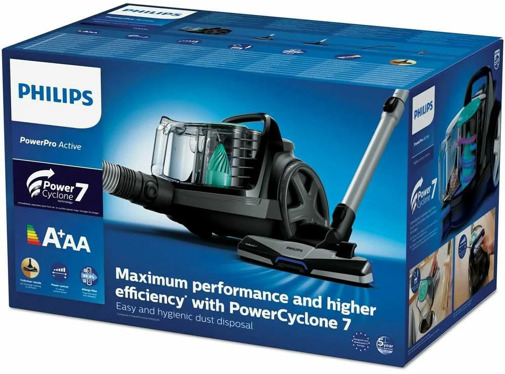 Dulkių Siurblys - Philips 5000 Serija FC9550/09 Be Maišelio Juodas