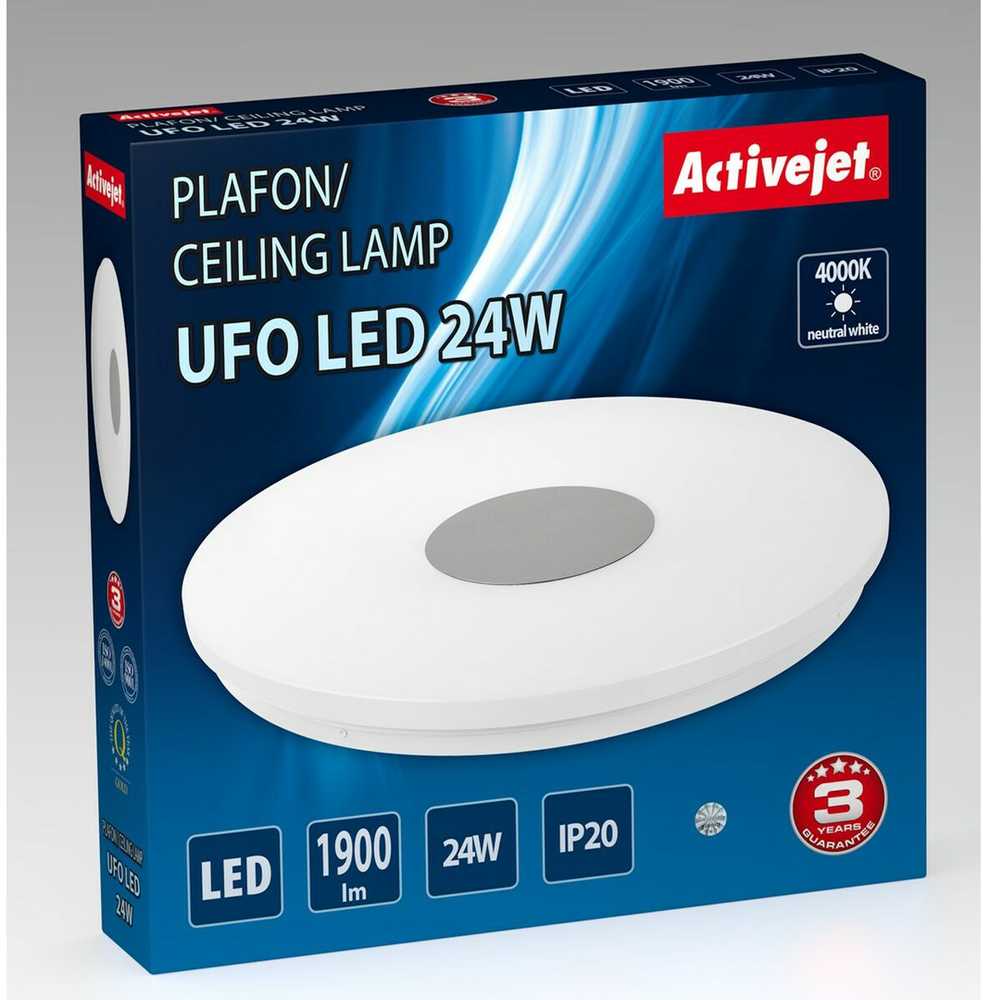 Lubinis šviestuvas Lubų Šviestuvas - Activejet AJE-UFO 24W, Balta