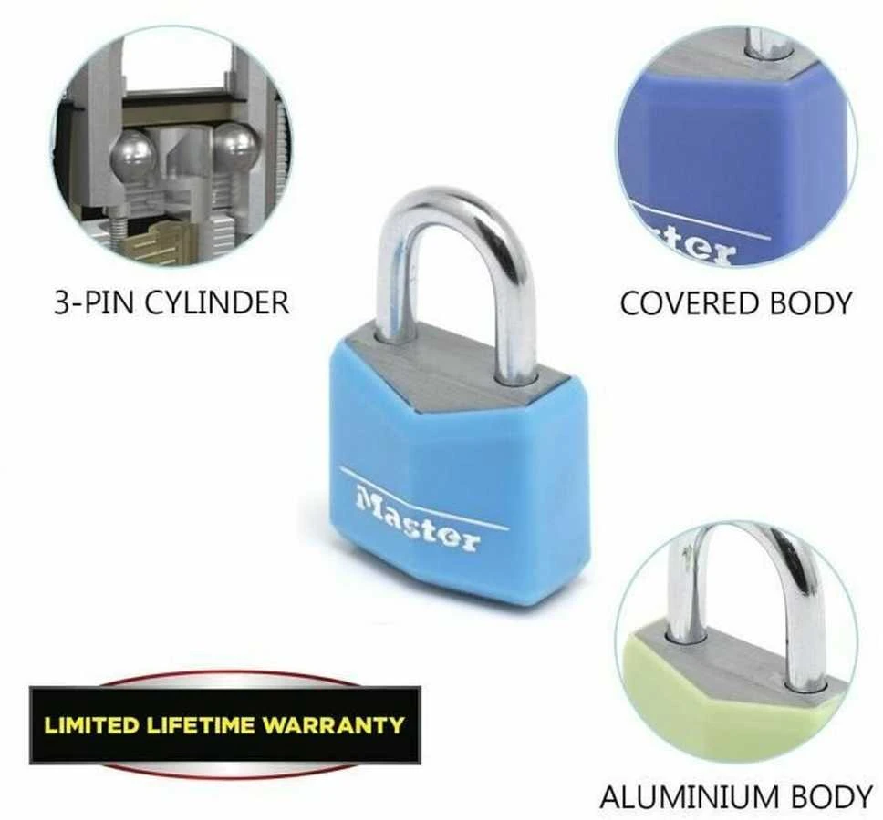 Master Lock 4 Pakabinamos spynos 20mm 9120EURQCOLNOP