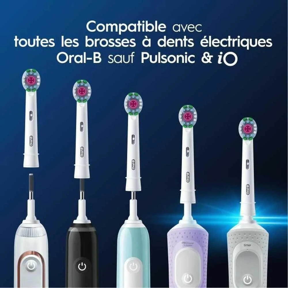 Oral-B šepetėlių galvučių suderinamumo schema