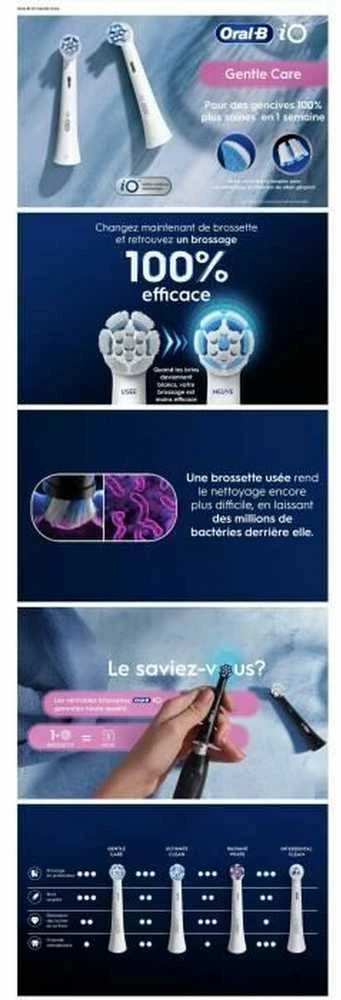 Oral-B Ts iO Apsauginės Balto Plovimo Galvutės 4 Vnt.