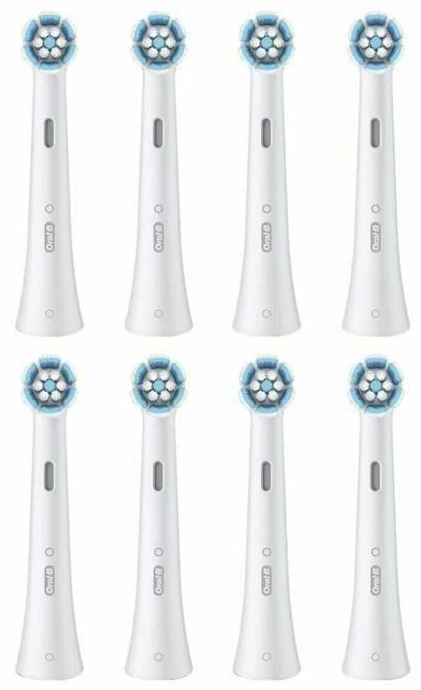 „Oral B iO“ serijos „Gentle Care“ keičiamos dantų šepetėlio galvutės – baltos – 8 vnt.
