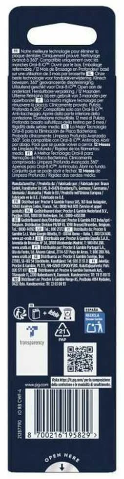 Oral-B Burnos Higienos Priemonė - iO Ultimate Clean Baltas Pakeitimo Galvutė 4 Rinkinys