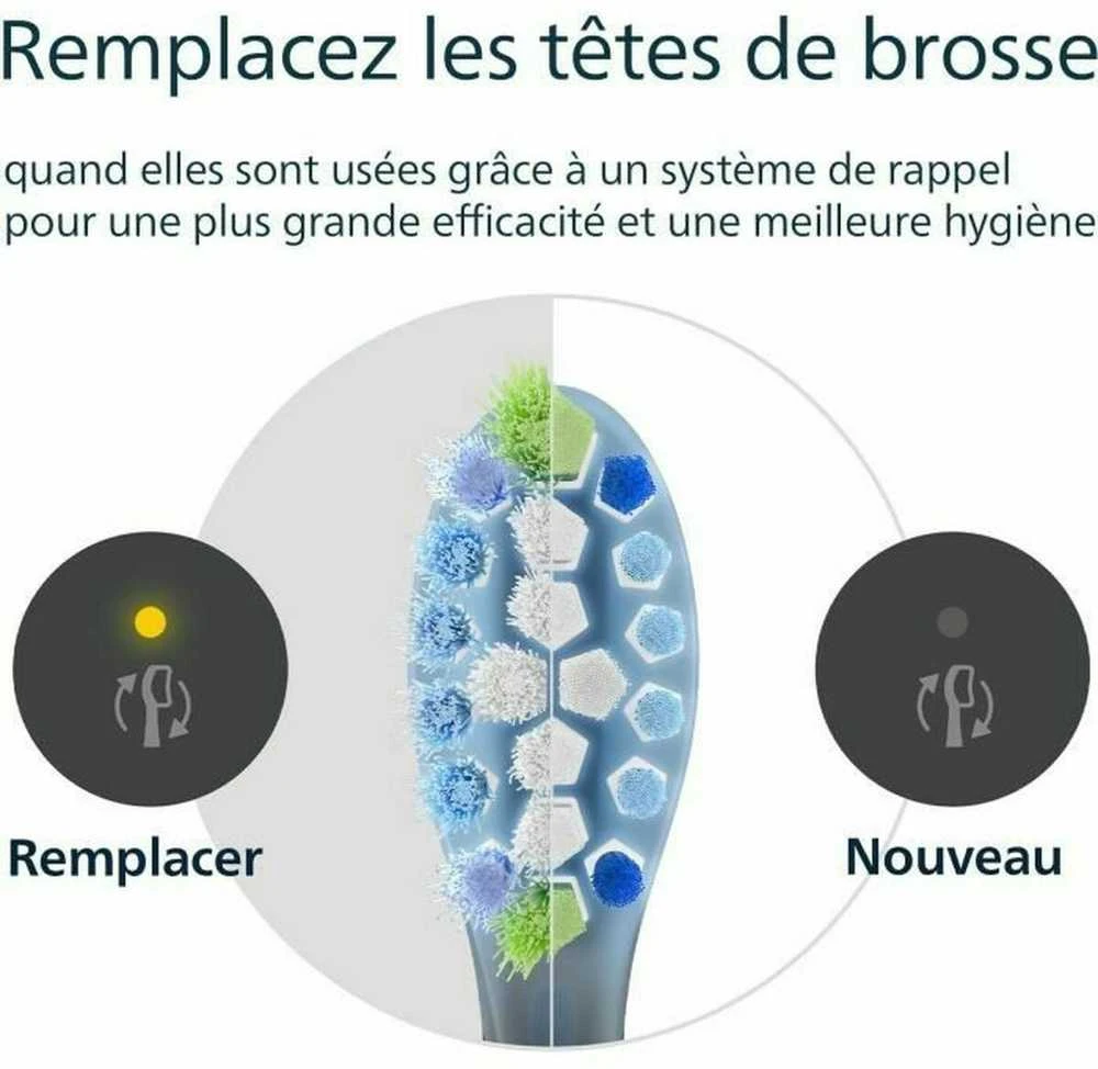 4 dalių šepetėlių galvučių pakuotė Philips Sonicare Premium Plaque Defence HX9044/88