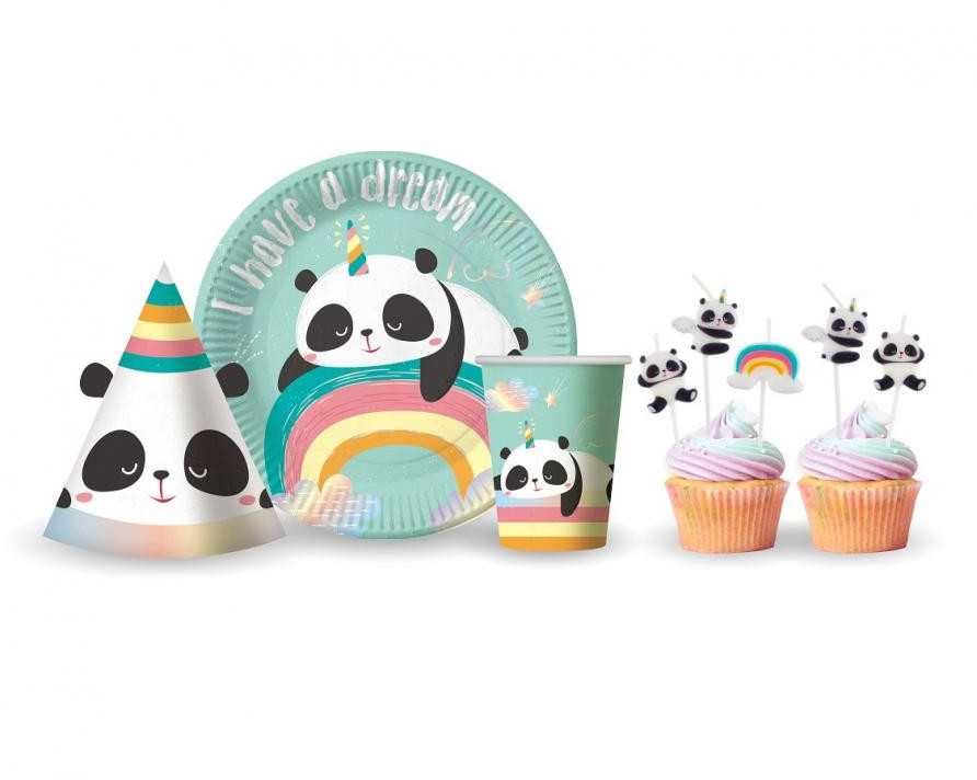 Panda Dreamy popieriniai puodeliai 6 vnt. 266 ml