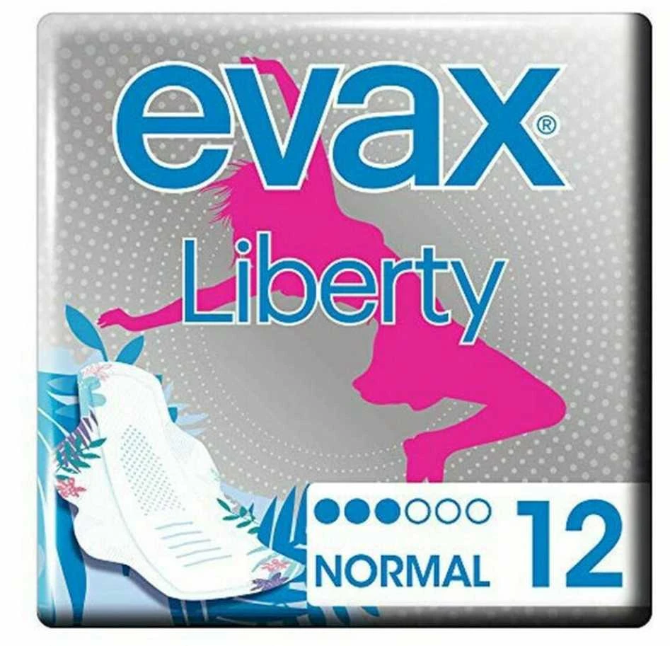 "Evax Liberty Normal" higieniniai įklotai su sparneliais 12 vienetų