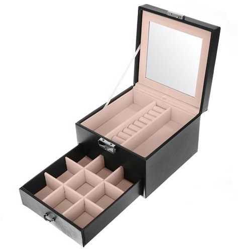 Beautylushh Juoda papuošalų dėžutė