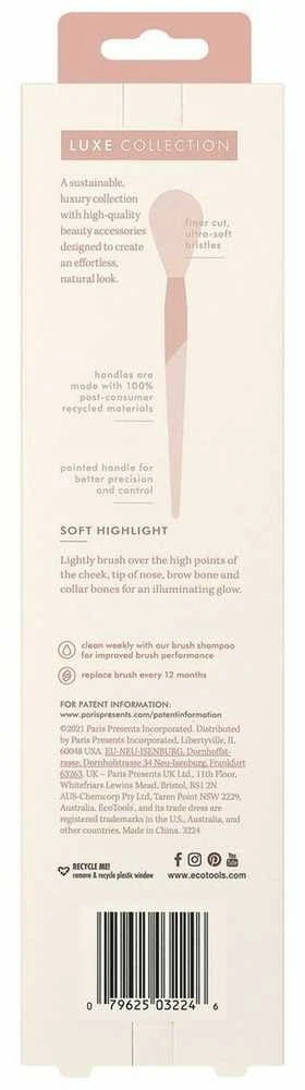 "Ecotools Luxe Soft Highlight " šepetėlis 1 vienetas