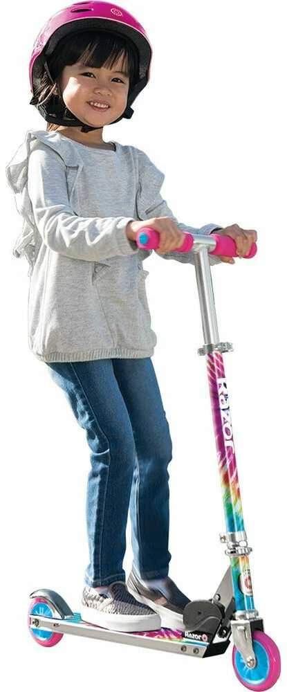 Paspirtukas - Razor A Tie-Dye 2 Ratų Reguliuojamas Sulankstomas Daugiaspalvis