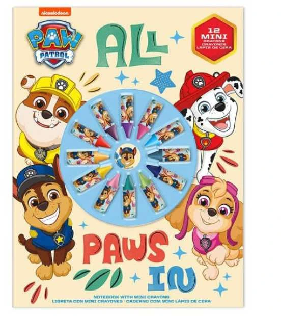 Kids Licensing Vaikų Euroswan dažymo rinkinys su 12 mini kreidelių PAW Patrol PAW PATROL PW19957 Kids Euroswan