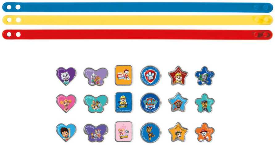 Totum Rinkinys PAW PATROL apyrankėms gaminti, 3 apyrankės, 18 pakabukų