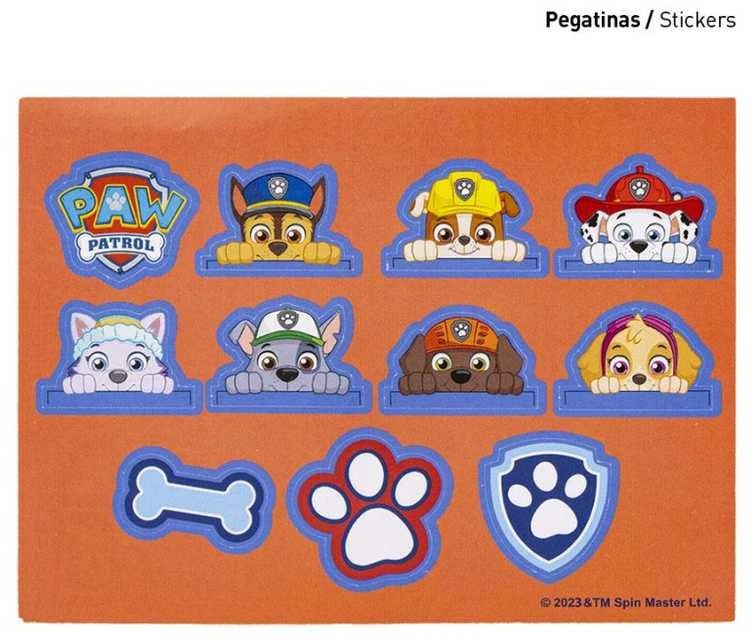 Spin Master PAW Patrol Spalvinimo Knyga su pieštukais ir lipdukais