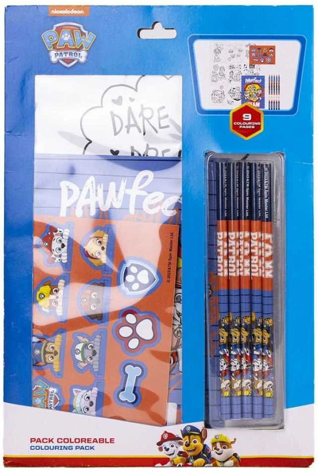 Spin Master PAW Patrol Spalvinimo Knyga su pieštukais ir lipdukais